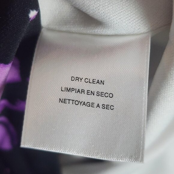 Jones New York Dress Womens 6P Purple Orchid Multi Sheath Sleeveless Ruched - Picture 6 of 14